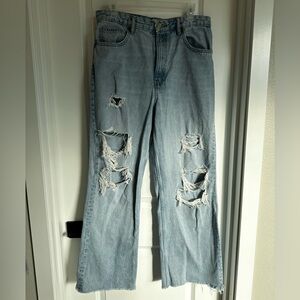 Zara Mid-Rise Baggy Jeans